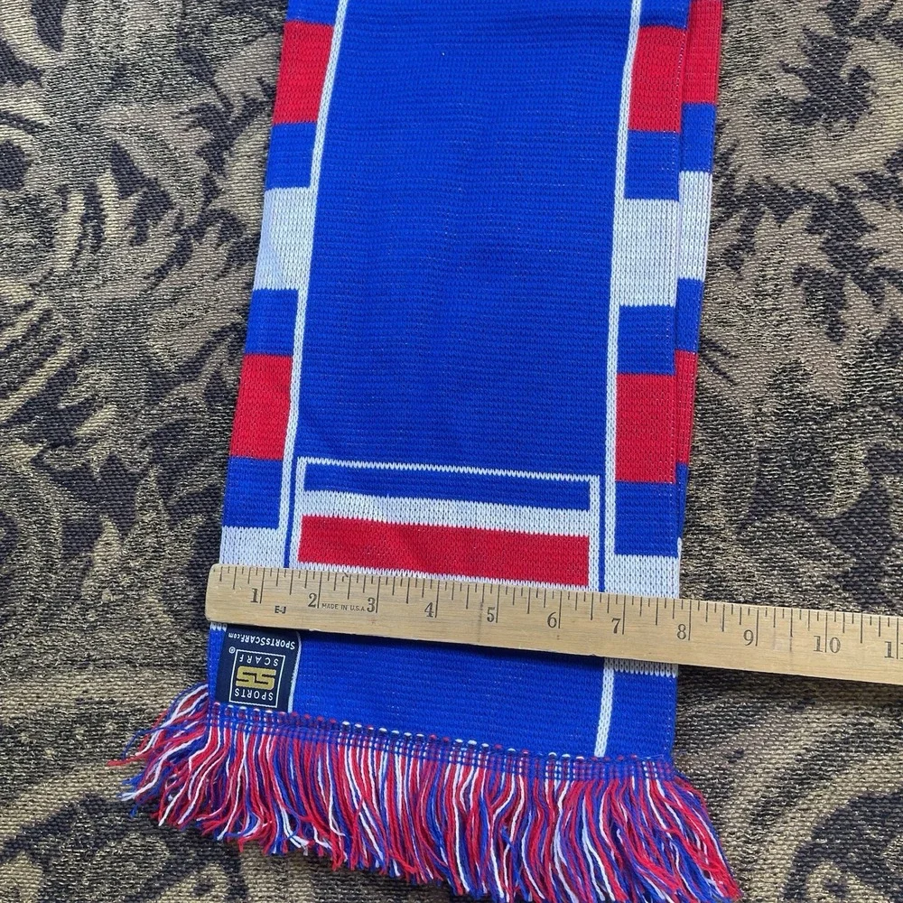 Costa Rica Soccer Football Scarf Licensed New Red Blue Squared New